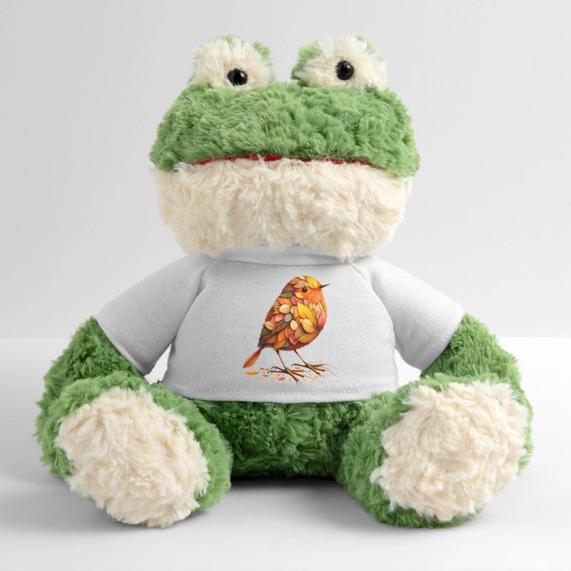 A bird, designed from different leaves MiniFeet® Frog Torge