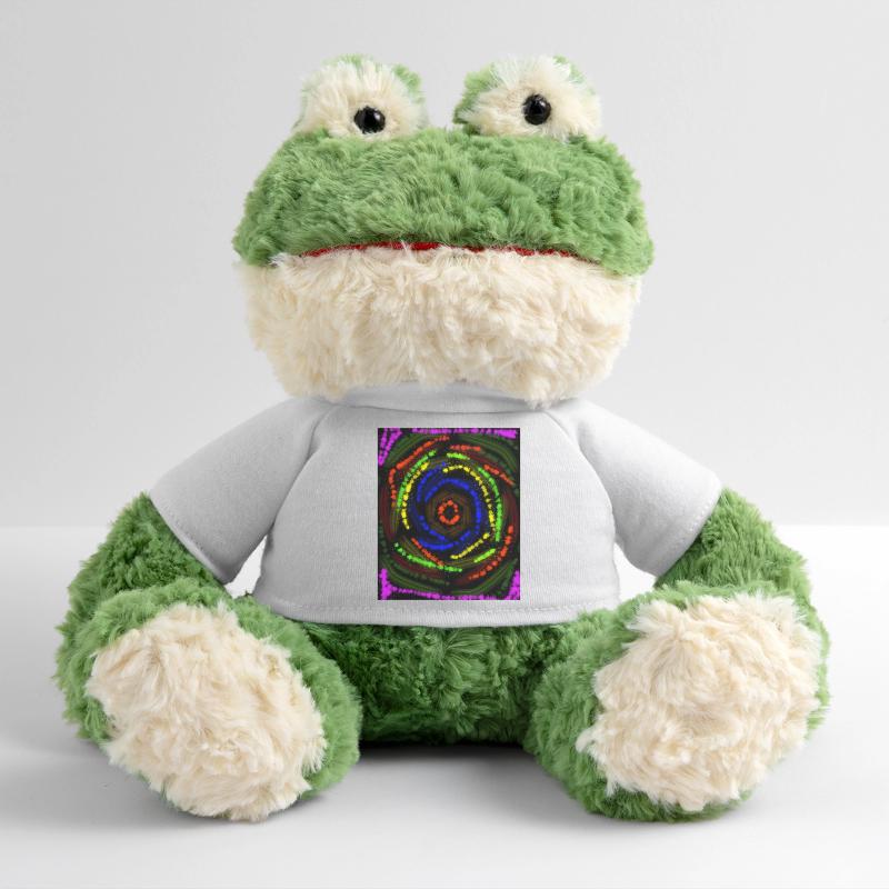 Concentric Colored Lines, Abstract Drawing MiniFeet® Frog Torge