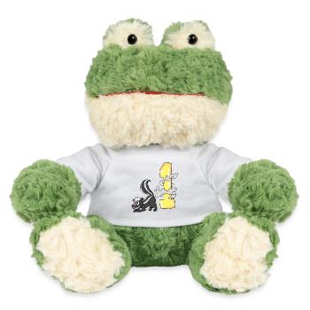 Zahl 1 Nummer Eins - Stinktier Motiv - MiniFeet® Frosch Torge - Weiß - Vorne