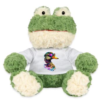 Ente Bunt Regenbogen Stockente Erpel Süße Enten - MiniFeet® Frosch Torge - Weiß - Vorne