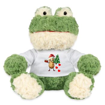 Peanut Heartfelt Christmas Greetings Chrismas Xmas - MiniFeet® Frog Torge - white - Front