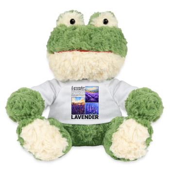 Lavendel Lavandula Natur Provence Botanik Geschenk - MiniFeet® Frosch Torge - Weiß - Vorne