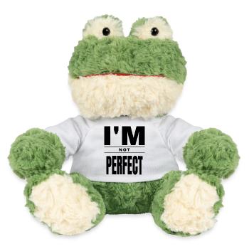 Imperfectly Perfect: Fuck Perfection Shirt - MiniFeet® Frosch Torge - Weiß - Vorne