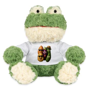 Groupe de héros végétaux joyeux - Grenouille Torge MiniFeet® - blanc - Devant