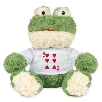 Six Hearts Double Head Card Rome - MiniFeet® Frog Torge - white - Front