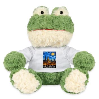 Dresden Nachtlicht Skyline - MiniFeet® Frosch Torge - Weiß - Vorne