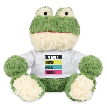 Je suis Nola qui fait des choses Nola Rétro Colors - Grenouille Torge MiniFeet® - blanc - Devant