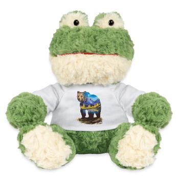 Wander Bär Berge See Retro Natur Design - MiniFeet® Frosch Torge - Weiß - Vorne
