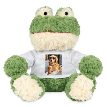 Sonnenbrillenhund Latte-Genuss - MiniFeet® Frosch Torge - Weiß - Vorne