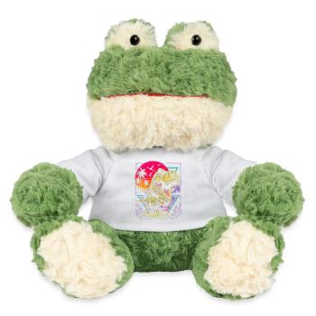 Neon Dino Tropen Sonnenaufgang - MiniFeet® Frosch Torge - Weiß - Vorne
