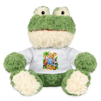Jungle Animal Delight Cartoon - MiniFeet® Frog Torge - white - Front