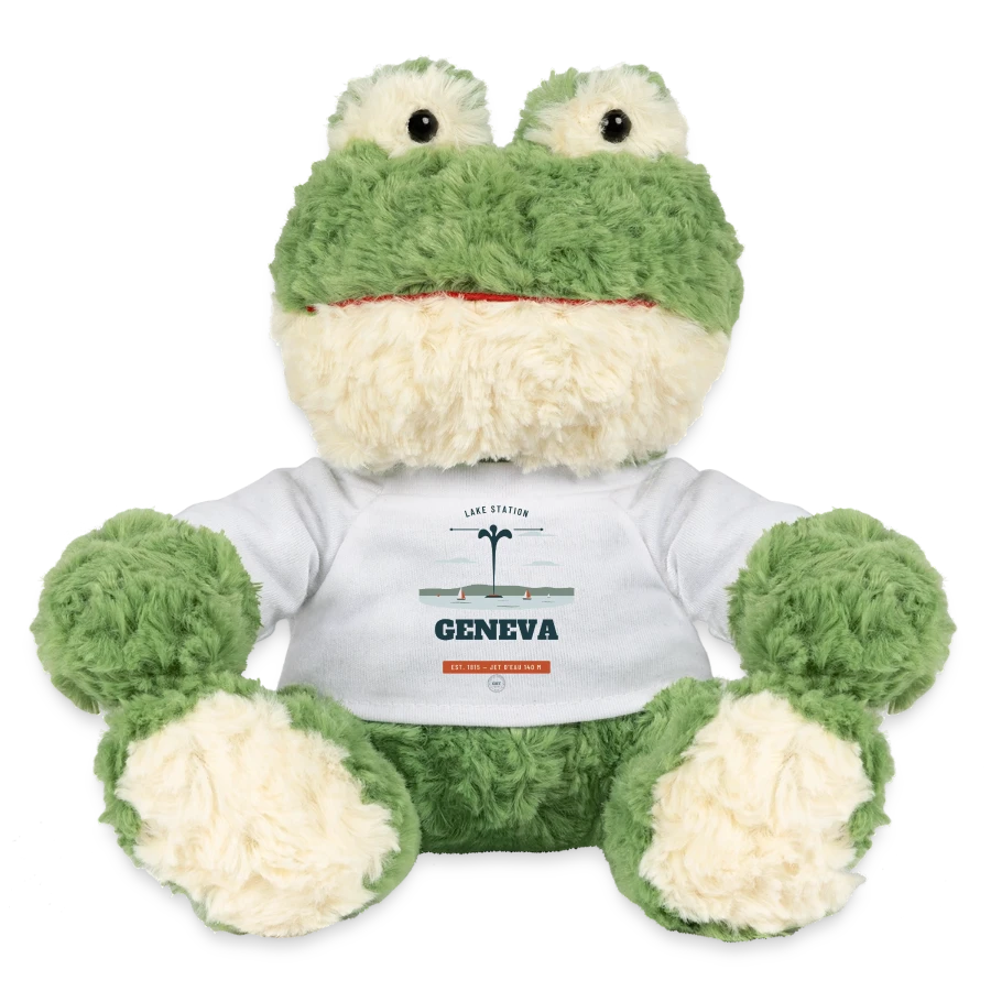 Geneva badge on a minifeet® frog torge, white