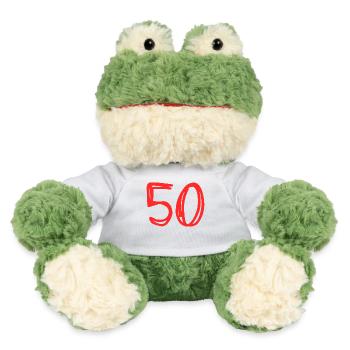 50 JAHRE. 50-jähriges Jubiläum. GEBURTSTAG 50 JAHRE. 50 - MiniFeet® Frosch Torge - Weiß - Vorne