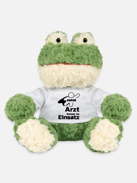 Super Arzt Geschenk - MiniFeet® Frosch Torge - Weiß
