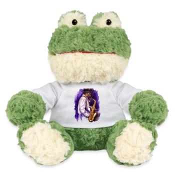 Saxophon - MiniFeet® Frosch Torge - Weiß - Vorne