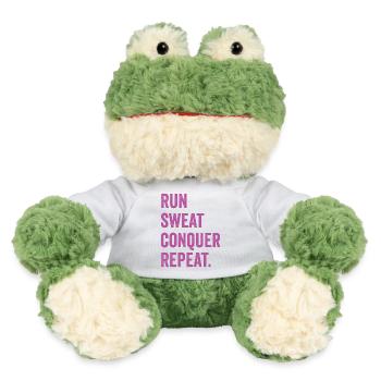 Laufen. Schwitzen. Erobern. Wiederholen. - MiniFeet® Frosch Torge - Weiß - Vorne