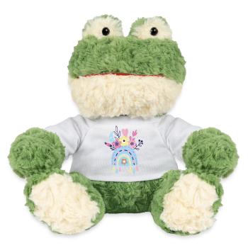 Pastel Rainbow Arc Floral - MiniFeet® Frog Torge - white - Front