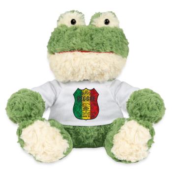 Motif drapeau reggae avec design culturel - Grenouille Torge MiniFeet® - blanc - Devant