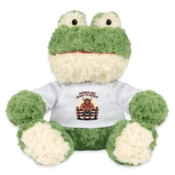 Gehörnt und bereit zum Rodeo - MiniFeet® Frosch Torge - Weiß - Vorne