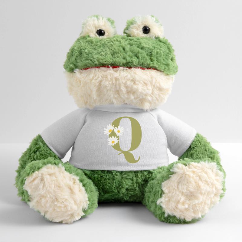 Buchstaben q grüne Gänseblümchen MiniFeet® Frosch Torge