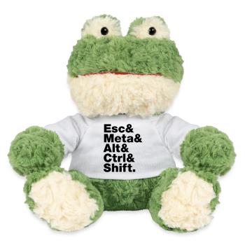 Esc & Meta & Alt & Strg & Shift - MiniFeet® Frosch Torge - Weiß - Vorne