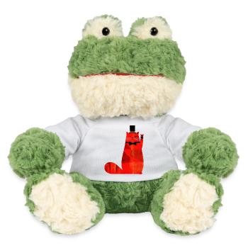 Chat rouge avec nœud papillon et haut-de-forme - Grenouille Torge MiniFeet® - blanc - Devant