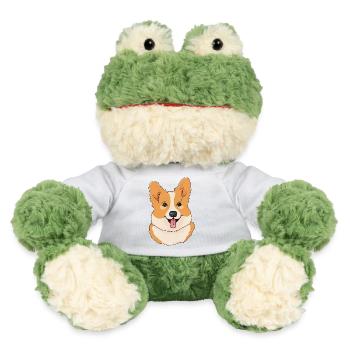 Corgi gallois Pembroke - Grenouille Torge MiniFeet® - blanc - Devant