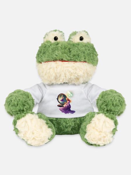 Prinzessin vor Spiegel - MiniFeet® Frosch Torge - Weiß