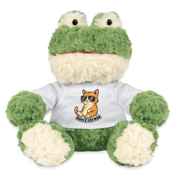 Dont Stress Cat - MiniFeet® Frog Torge - white - Front