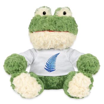 Blauer Farn Traum - MiniFeet® Frosch Torge - Weiß - Vorne