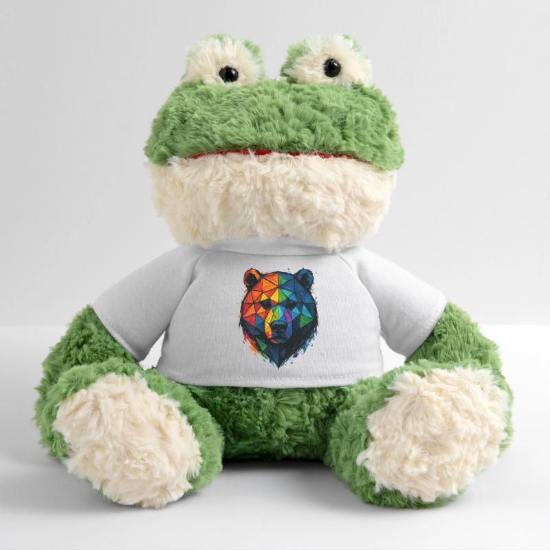 Ours low poly pop art coloré Grenouille Torge MiniFeet®