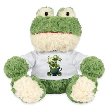 Matcha Wave Shirt Japan Style Tee Design - MiniFeet® Frosch Torge - Weiß - Vorne