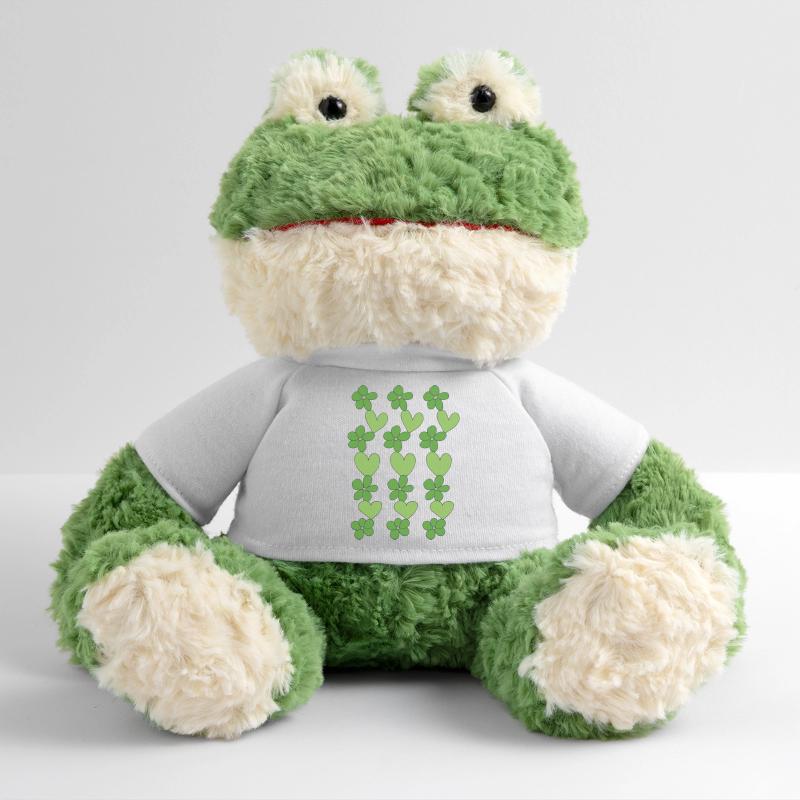 cœurs fleurs vert Grenouille Torge MiniFeet®