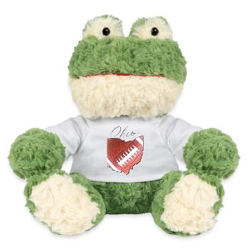 Ohio (United States) | real football | Map Script - MiniFeet® Frog Torge - white - Front