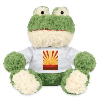 Lever de soleil dans un style rétro - Grenouille Torge MiniFeet® - blanc - Devant