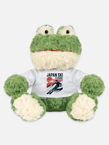 Japan Ski Klassisches Retro-Design - MiniFeet® Frosch Torge - Weiß
