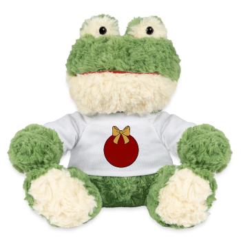 Weihnachtskugel  - MiniFeet® Frosch Torge - Weiß - Vorne