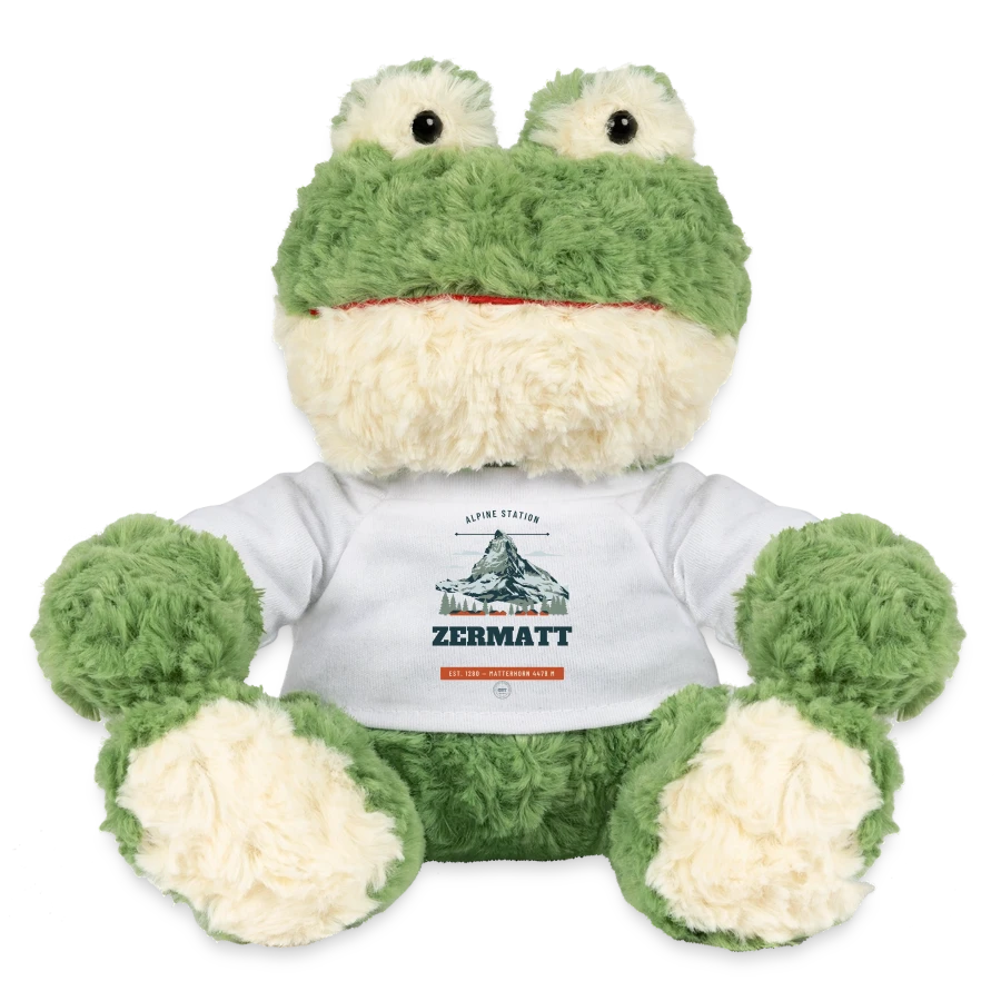 Zermatt badge on a minifeet® frog torge, white