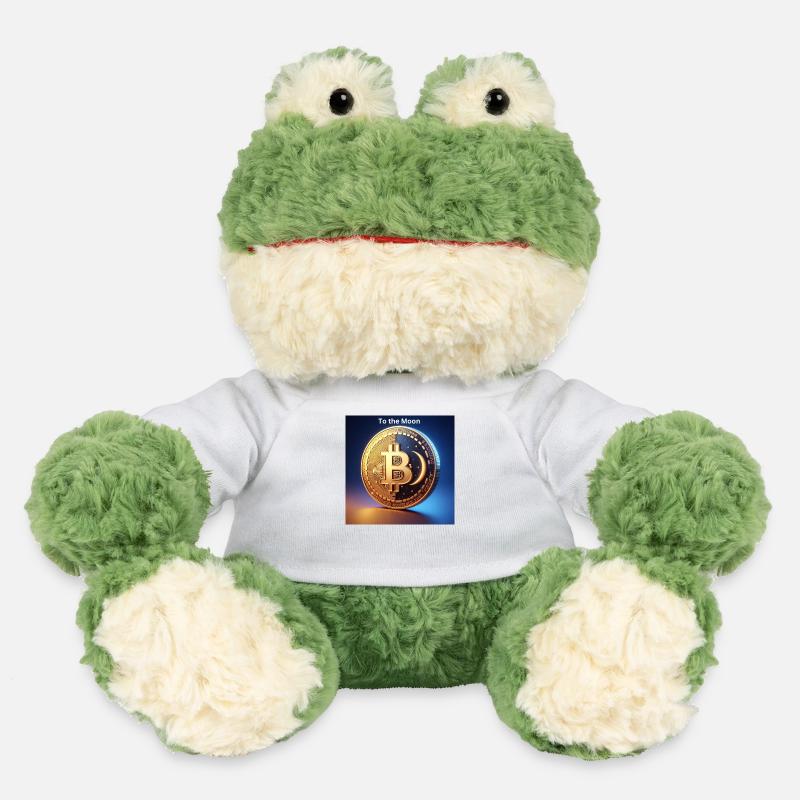 Bitcoin To the Moon - MiniFeet® Frog Torge - white