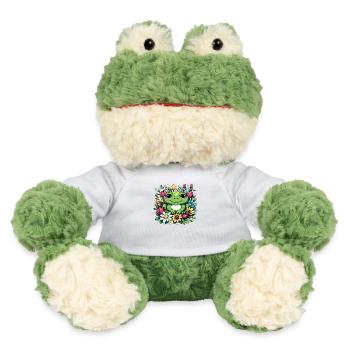 Einzigartiges Frosch-Design im Blumenkranz! - MiniFeet® Frosch Torge - Weiß - Vorne