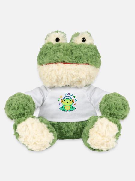 DJ Żabka – grenouille musicale - Grenouille Torge MiniFeet® - blanc