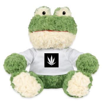 Feuille de cannabis noir classique - Grenouille Torge MiniFeet® - blanc - Devant