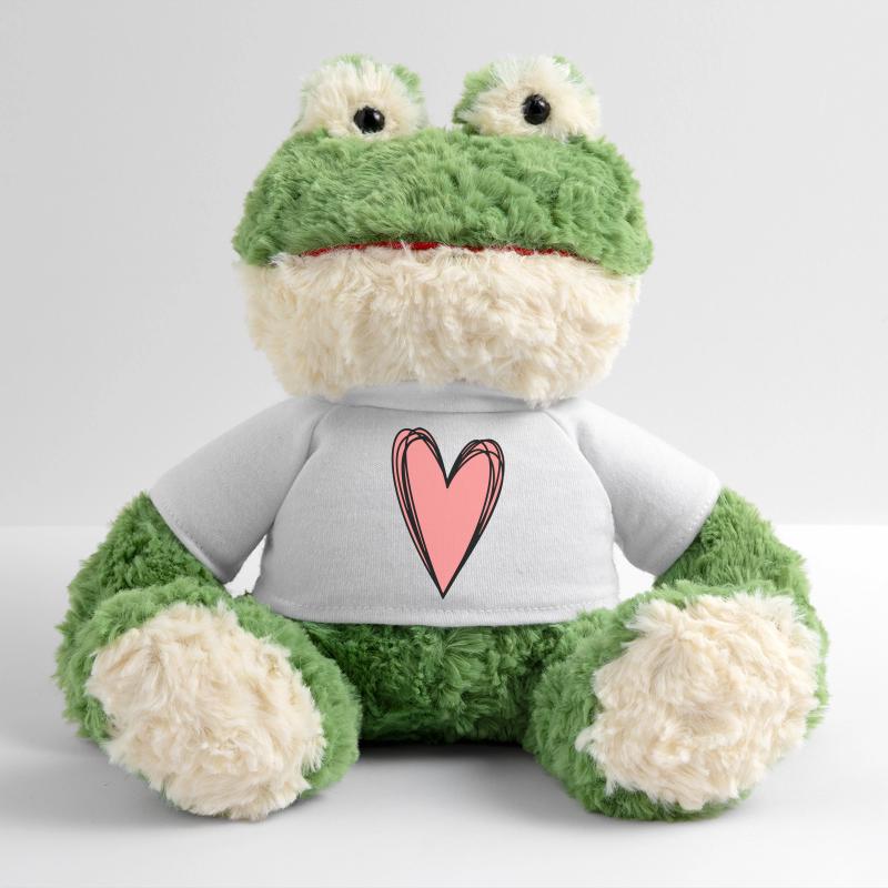 Herz rosa Scribble Doodle Geschenk Liebe MiniFeet® Frosch Torge