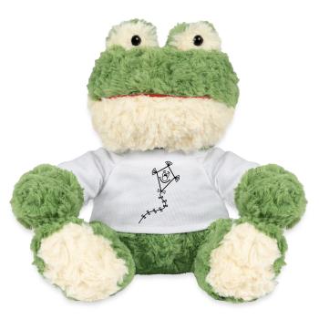 Einen lustigen Drachen steigen lassen - MiniFeet® Frosch Torge - Weiß - Vorne