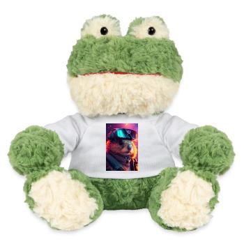 Beaver animal futuristic - MiniFeet® Frog Torge - white - Front