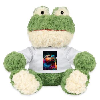 Beaver Animal Colorful - MiniFeet® Frog Torge - white - Front