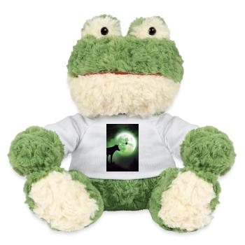 Wolf and Moon - MiniFeet® Frog Torge - white - Front