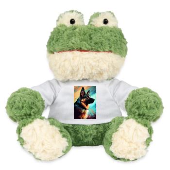 Berger Allemand Malinois Coloré - Grenouille Torge MiniFeet® - blanc - Devant