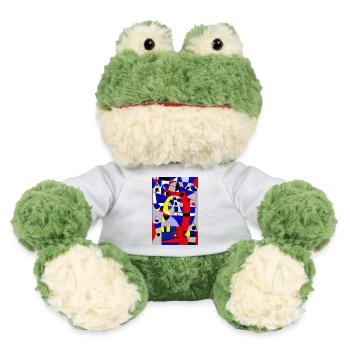 Abstrakte Kunst - MiniFeet® Frosch Torge - Weiß - Vorne