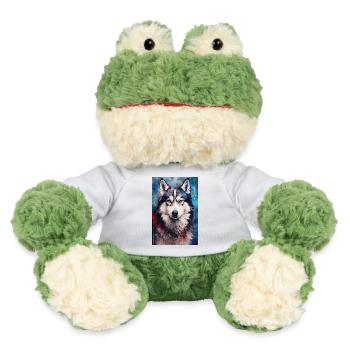 Couleur du chien husky sibérien - Grenouille Torge MiniFeet® - blanc - Devant